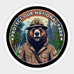 PROTECT OUR NATIONAL PARK Sticker